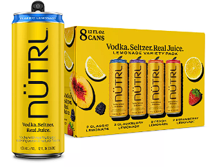 Nauti Seltzer Lemon Lime 6 Pack Cans