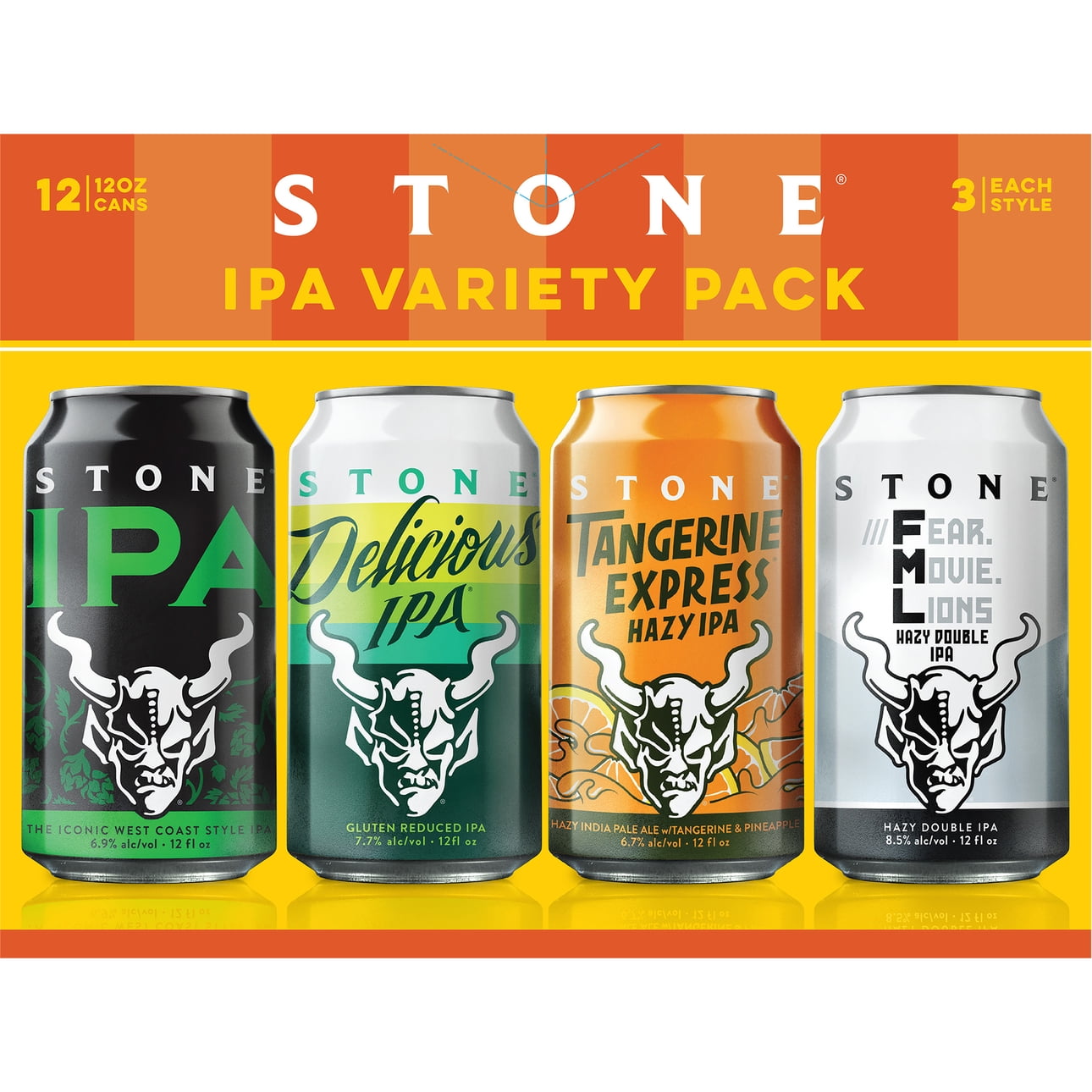 Stone Anniver IPA Collection 4 Pack Bottles