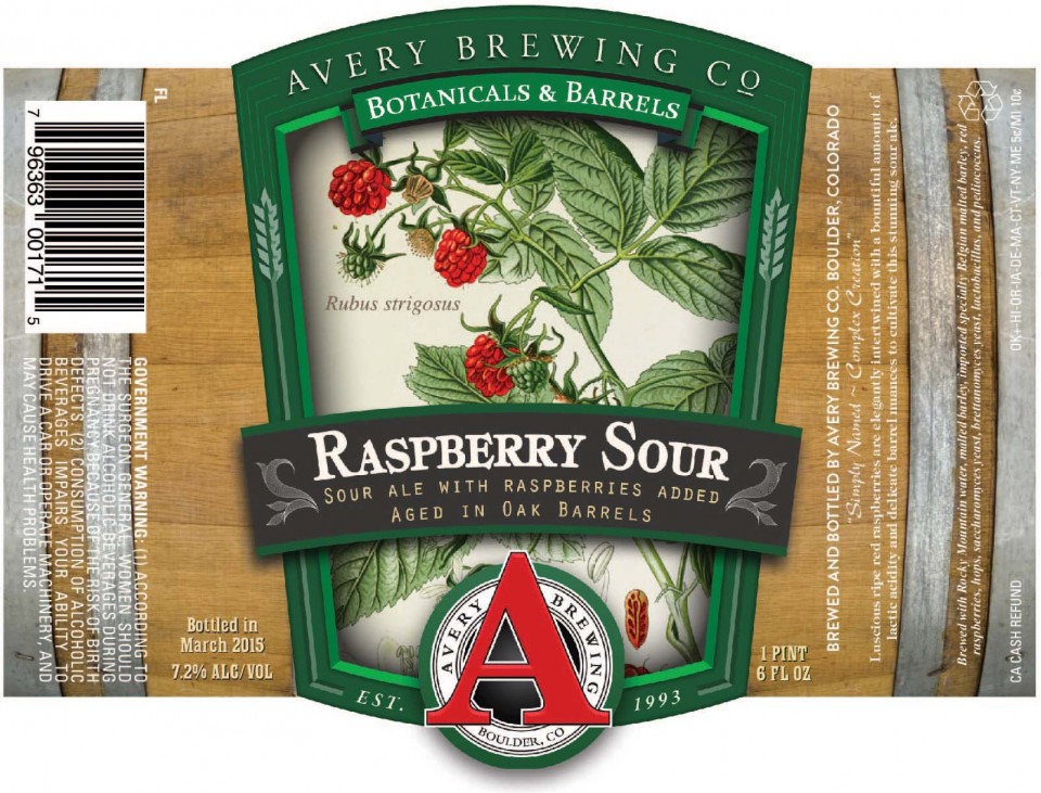 Avery Raspberry Sour Bottle