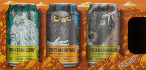 Crazy Mountain Brew Law,gun,mon 4 Pack Bottles