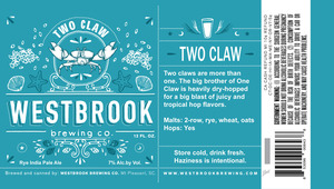 Westbrook Brew Two Claw 4 Pack Cans