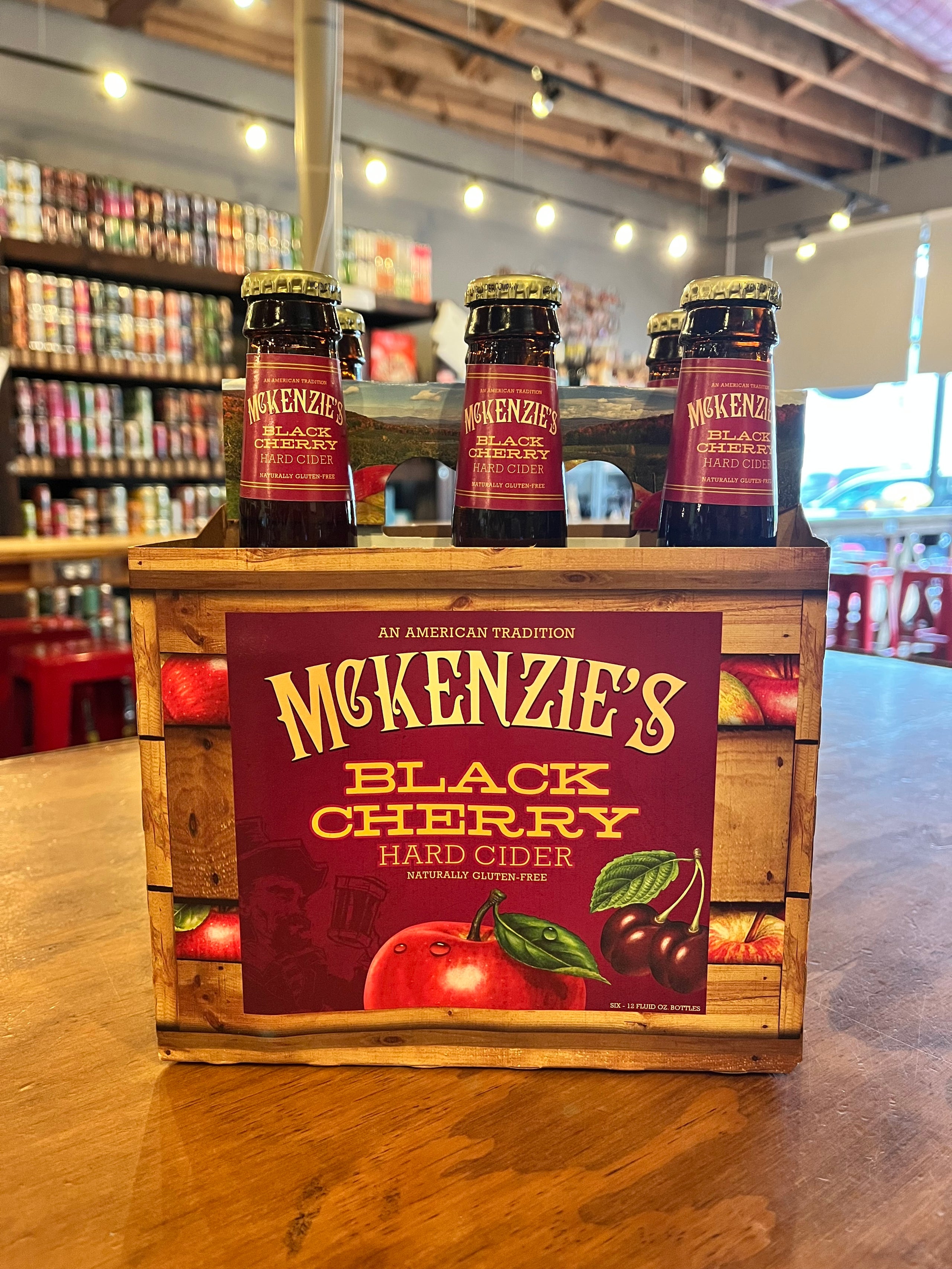 Mckenzie's Black Cherry Cider 6 Pack Bottles