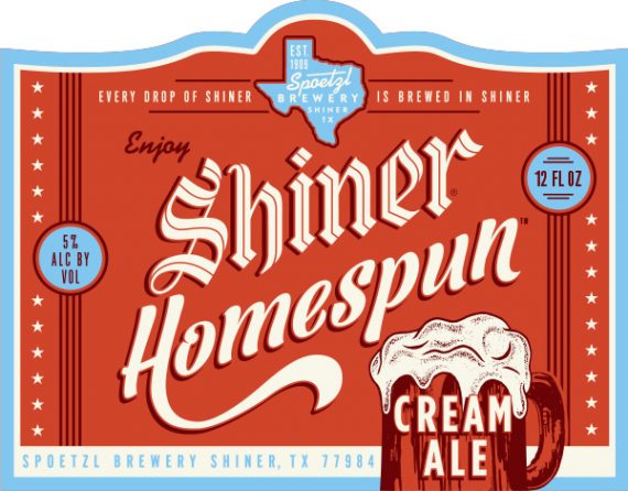 Shiner Homespun Cream Ale 6 Pack Bottles