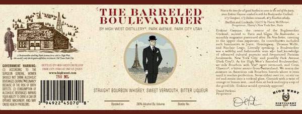 High West Barreled Boulevardier Bourbon