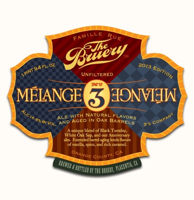 The Bruery Melange No 3 Bottle