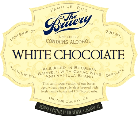 The Bruery White Chocolate Bottle