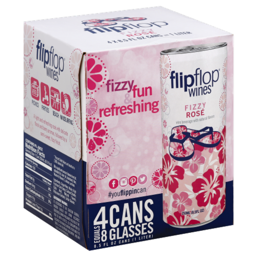 Flipflop Fizzy Rose 4 Pack Cans