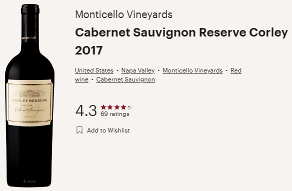 Corley Reserve Cabernet Sauvignon