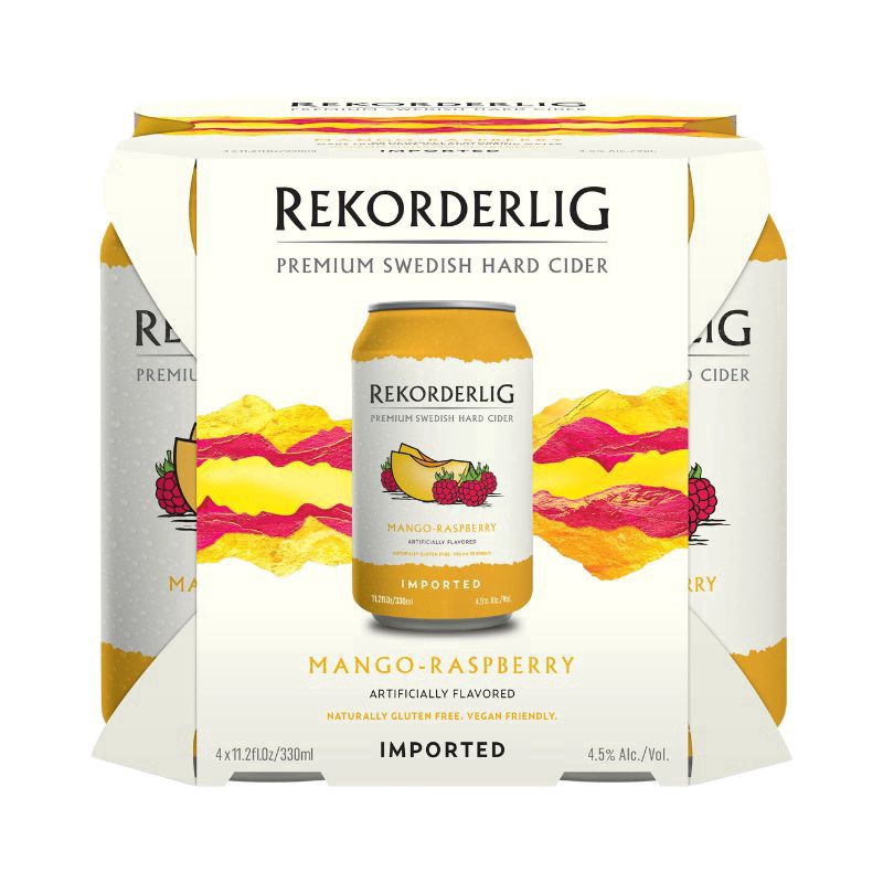Rekorderlig Mango Raspberry 4 Pack Cans Cidre