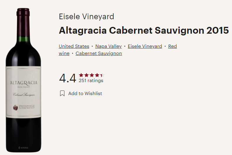 Altagracia Cabernet Sauvignon