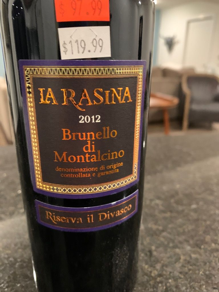 La Rasina Brunello D Montlcno Riserva Il Divasco