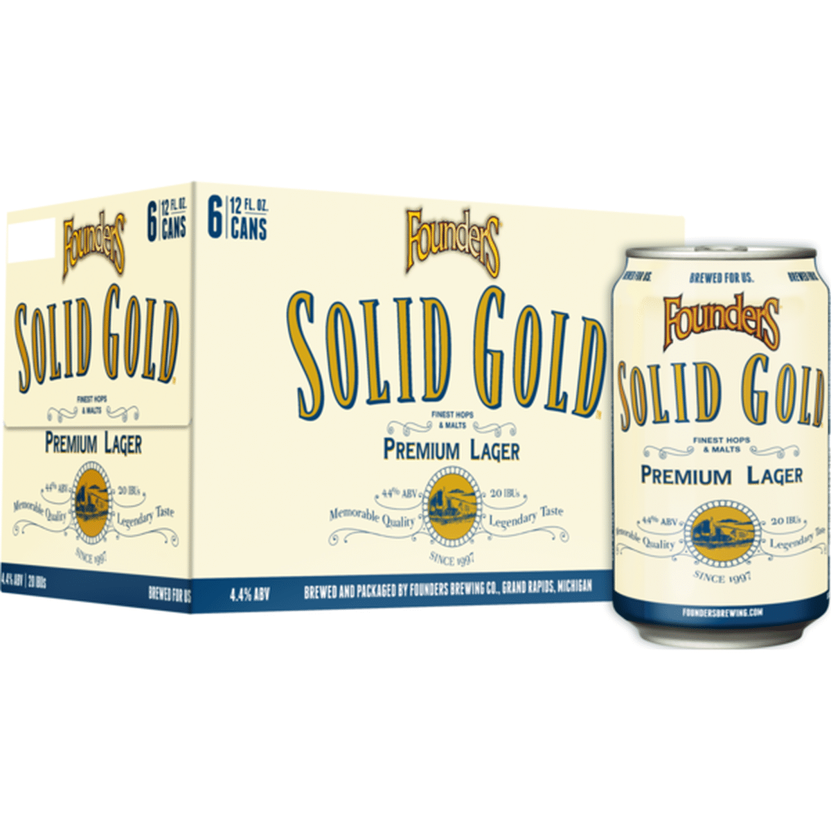 Founders Solid Gold 6 Pack Cans