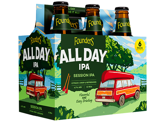 Founders IPA All Day 6 Pack Cans