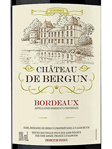 Chateau De Bergun Bordeaux Red