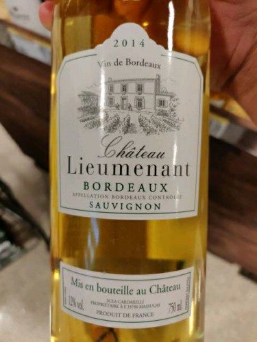 Chateau Lieumenant Bordeaux Red