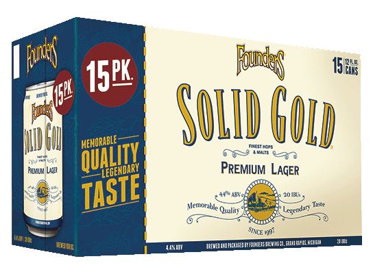 Founders Solid Gold 15 Pack Cans