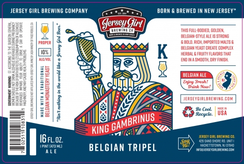 Jersey Girl King Gambrinus 4 Pack Cans