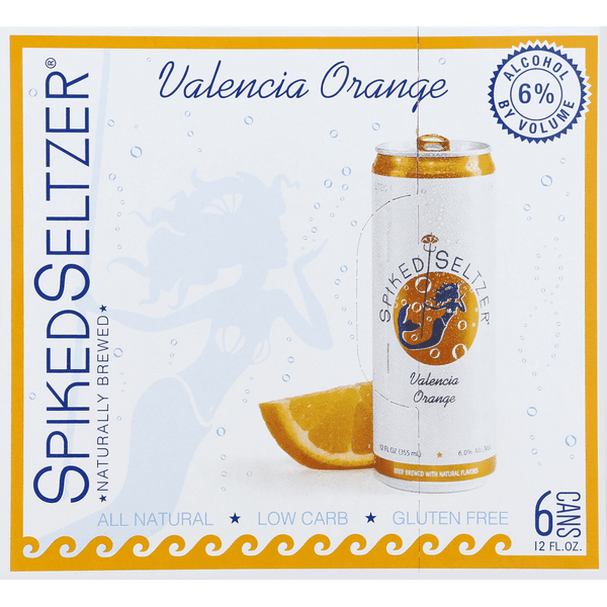 Spiked Valencia Orange 6 Pack Cans