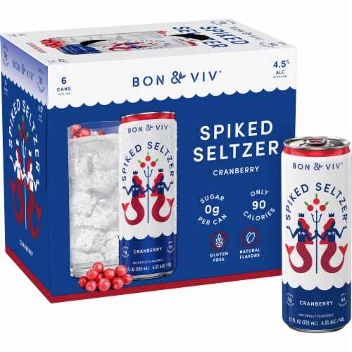 Bon And Viv Cranberry 6 Pack Cans