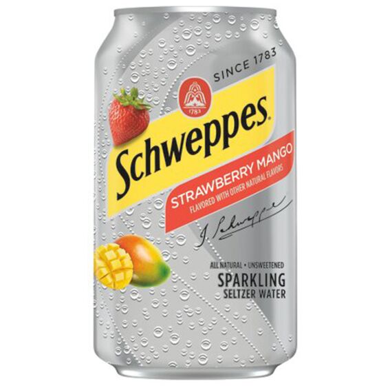 Schweppes Strawberry Mango 12 Pack Cans