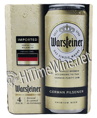 Warsteiner Pilsner 4 Pack Cans