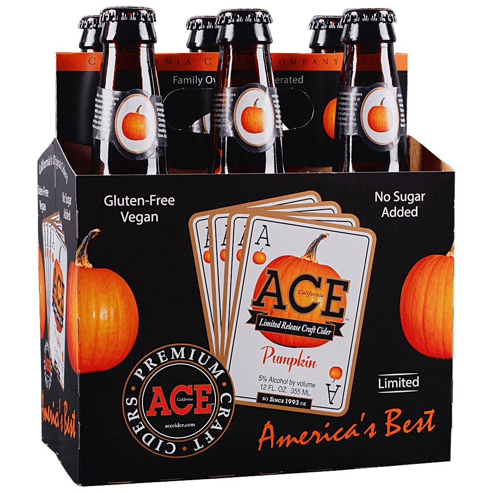 Ace Pumpkin Cider 6 Pack Bottles