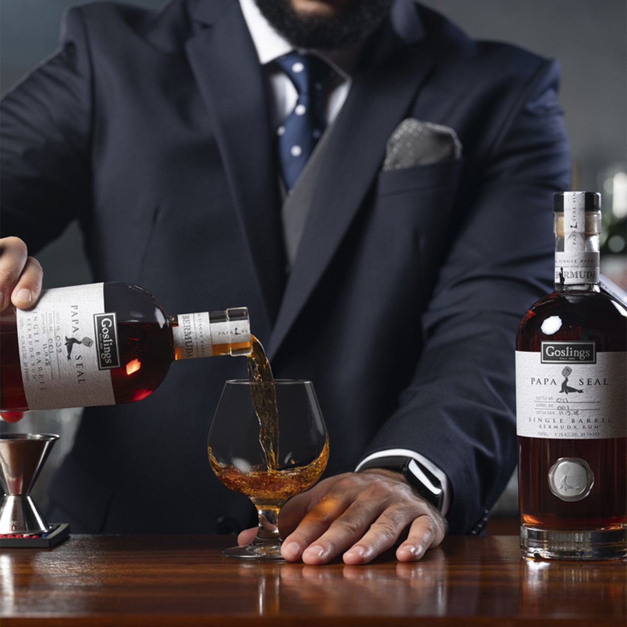 Gosling's Sing Barrel 15 Years Black Papa Seal Rum