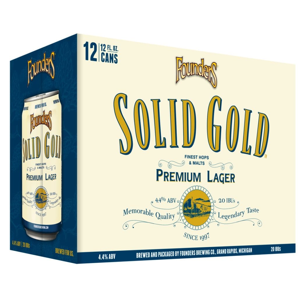 Founders Solid Gold 12 Pack Bottles