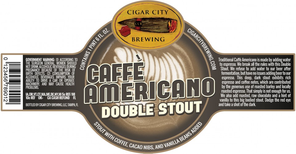 Cigar City Caffe Americano Bottles