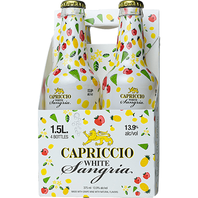 Capriccio Spark White Sangria 4 Pack Bottles