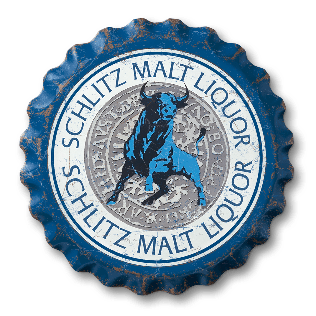 Schlitz The Bull 6 Pack Cans