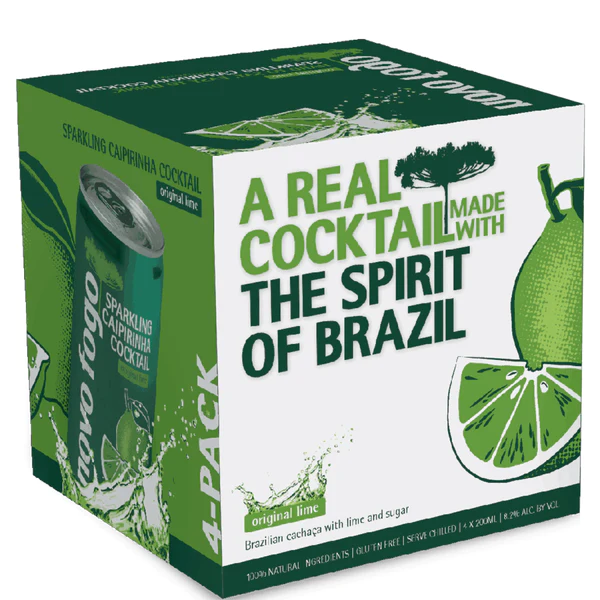 Novo Fogo Passion Frt Cocktai 4 Pack Cans