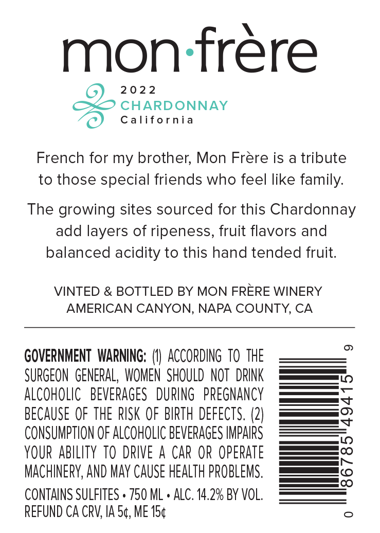 Mon Frere Chardonnay