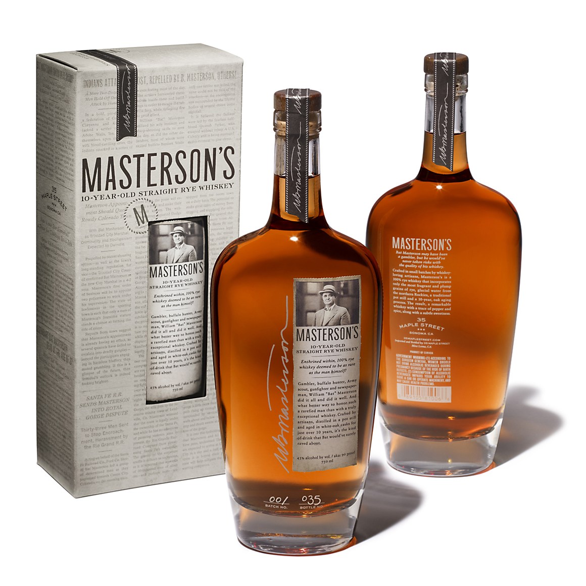 Masterson 10 Year Old Rye Whiskey