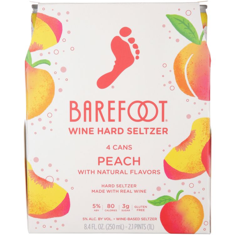 Barefoot Hard Seltzer Peach