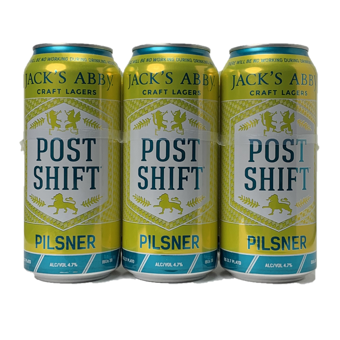 Jack Abby Post Shift Pilsner 4 Pack Cans