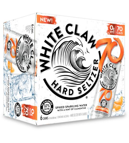 White Claw 70 Clementine 6 Pack Cans