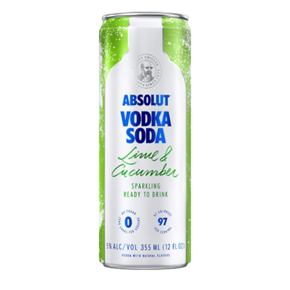 Absolut Seltzer Lime And Cucumber