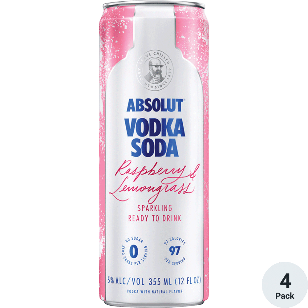 Absolut Seltzer Raspberry And Lemongras