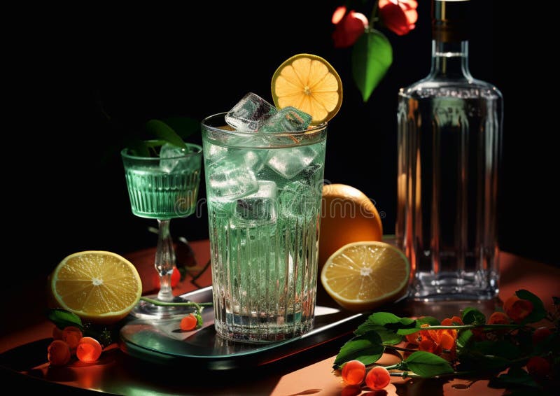 On The Rock Gin Cocktail