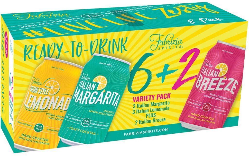 Fabrizia Breeze Variety Pack 8 Pack Cans