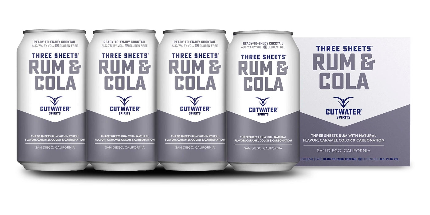 Cutwater Rum Cola 4 Pack Cans