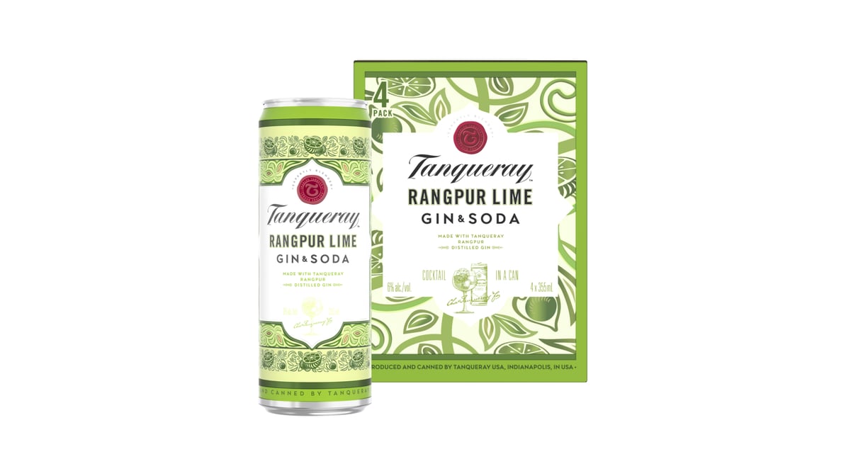 Tanqueray Rangpur Cocktail 4 Pack Cans
