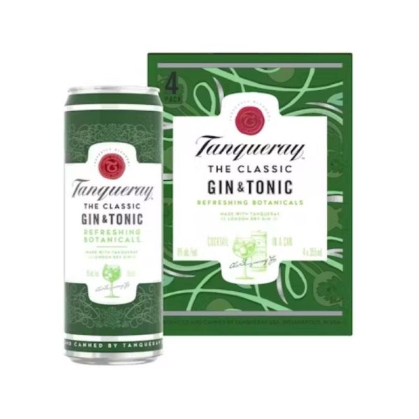 Tanqueray Orange Cocktail 4 Pack Cans