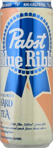Pabst Blue Ribbon Peach Tea 6 Pack Cans