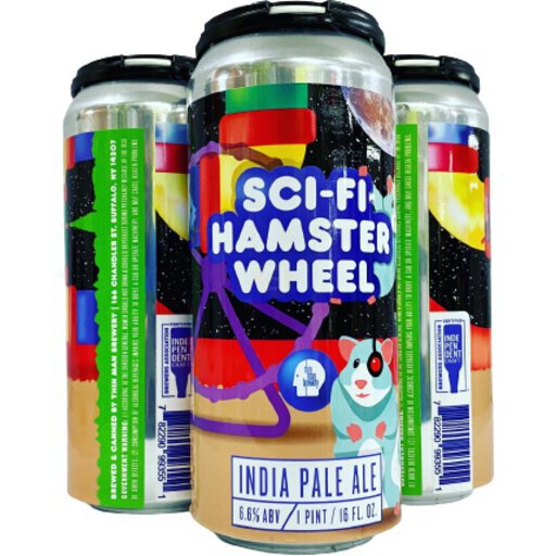 Thin Man Sci-Fi Hamster Wheel 4 Pack Cans