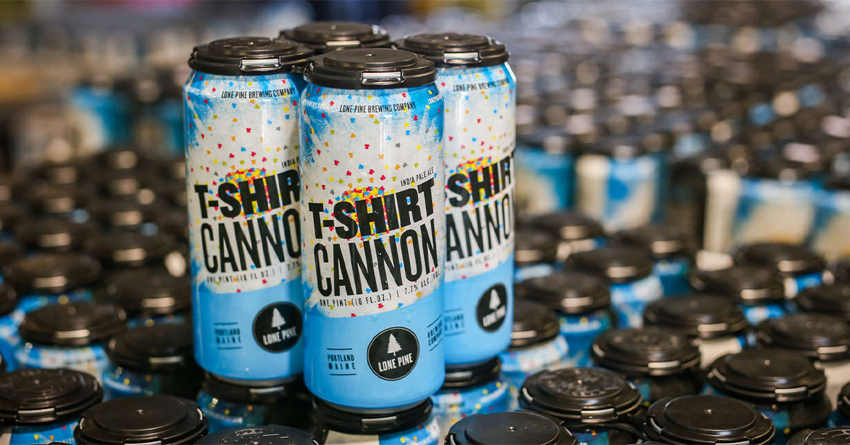 Lone Pine T-Shirt Cannon 4 Pack Cans
