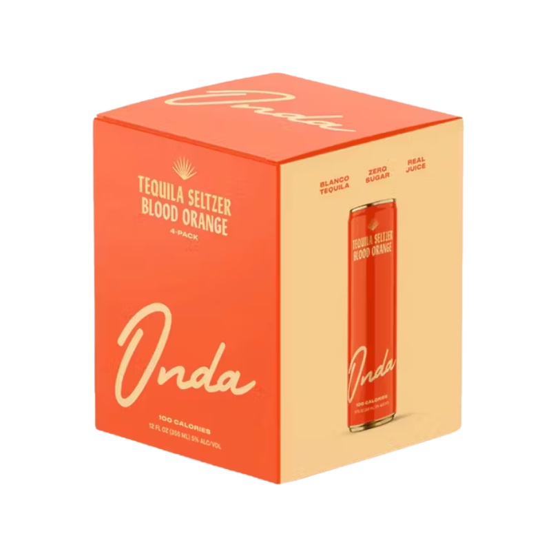 Onda Sparkling Blood Orange 4 Pack Cans