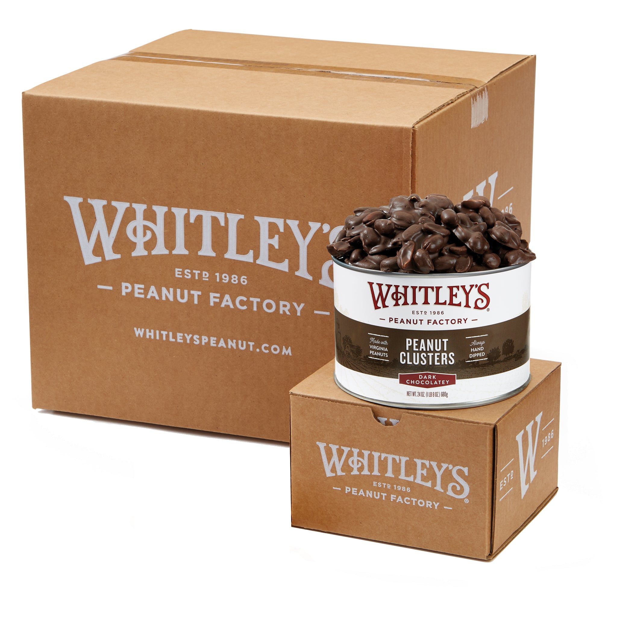 Whitley's Dark Chocolate Peanut Clust Peanuts