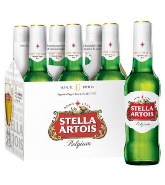 Stella Artois Mid Night Lager 6 Pack Bottles